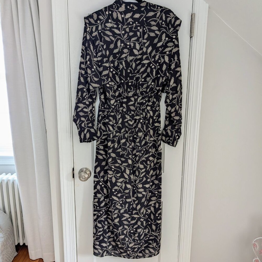 NWT Isabel Marant Étoile Okley Midi Dress Black New EU 40 / US 8 or Large - Picture 7 of 7